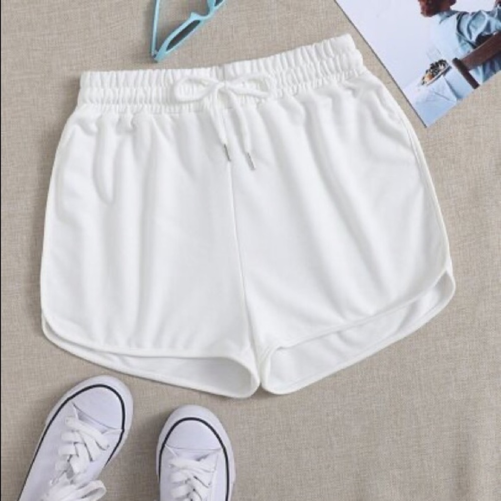 Drawstring Waist Track Shorts Size Small